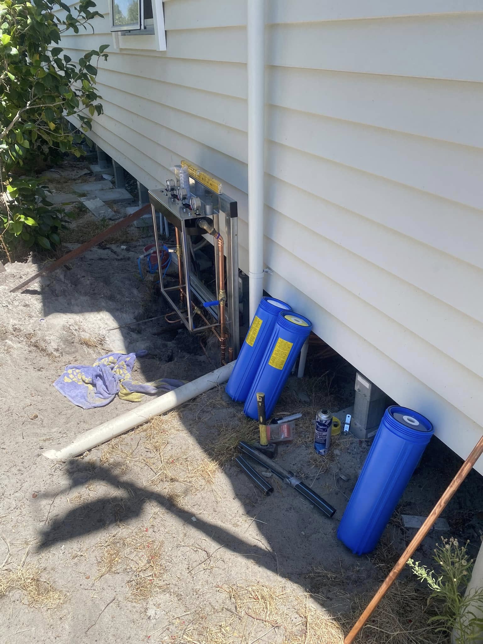 Whole-house water filters installed by Kel-Tech